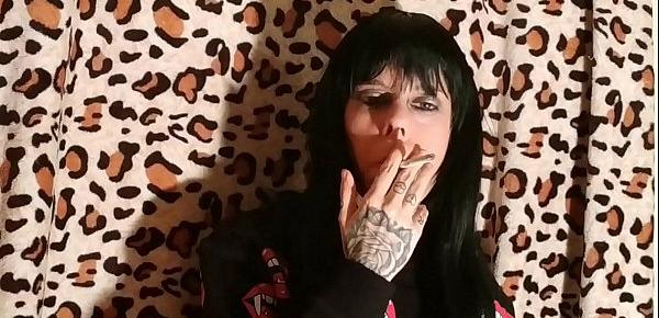  Beth Kinky - Sexy goth domina smoking 2 pt1 HD
